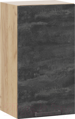 Шкаф навесной для кухни ТриЯ Детройт 1В4 (дуб крафт золотой/угольный камень) - фото