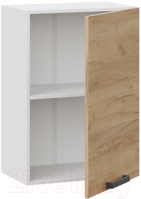 Шкаф навесной для кухни ТриЯ Детройт 1В5 (белый/дуб крафт золотой)