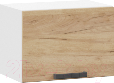 Шкаф навесной для кухни ТриЯ Детройт 1В5Г (белый/дуб крафт золотой) - фото