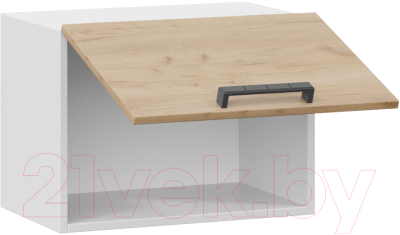 Шкаф навесной для кухни ТриЯ Детройт 1В5Г (белый/дуб крафт золотой)