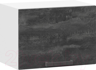 Шкаф навесной для кухни ТриЯ Детройт 1В5Г (белый/угольный камень) - фото