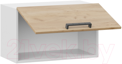 Шкаф навесной для кухни ТриЯ Детройт 1В6Г (белый/дуб крафт золотой)
