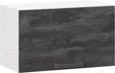 Шкаф навесной для кухни ТриЯ Детройт 1В6Г (белый/угольный камень) - фото