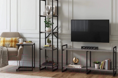 Тумба Loftyhome Мальборк 2 / 1251836 (смоук)