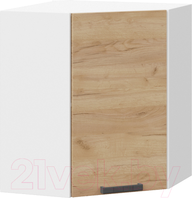 Шкаф навесной для кухни ТриЯ Детройт 1В6У (белый/дуб крафт золотой) - фото