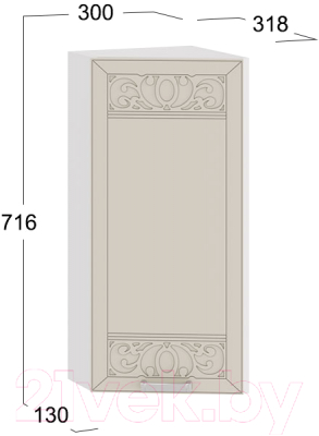 Шкаф навесной для кухни ТриЯ Долорес 1В3Т