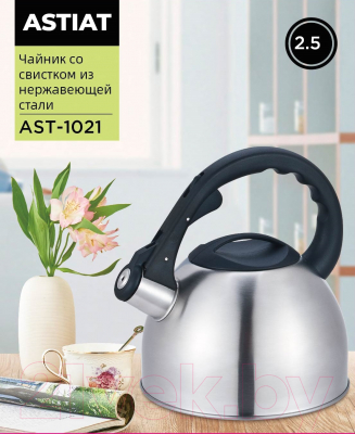Чайник со свистком Astiat 2.5л AST1021