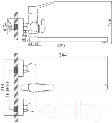 Смеситель Ledeme L2269B