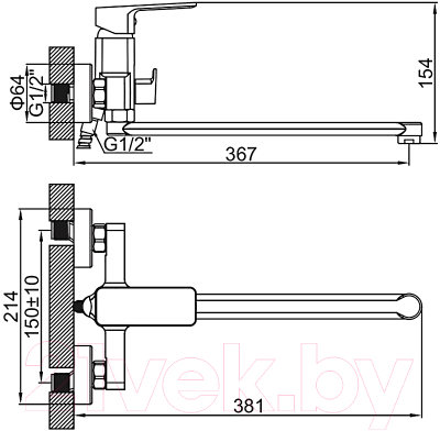 Смеситель Ledeme L2280