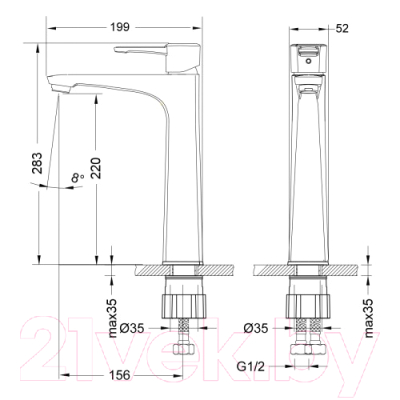 Смеситель LEMARK Evitta LM0509C