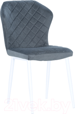 Стул Импэкс Leset Шейл (белый/велюр серый) - фото