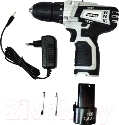 Аккумуляторная дрель-шуруповерт Werker CD 1201 Li - фото