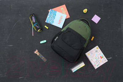 Школьный рюкзак Torber Class X / T2743-22-GRN-BLK