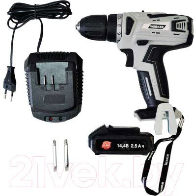 Аккумуляторная дрель-шуруповерт Werker CD 1411 Li - фото
