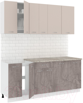 Готовая кухня Кортекс-мебель Корнелия Лира-лайт 1.9м - фото