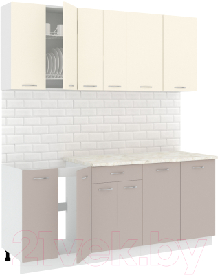 Готовая кухня Кортекс-мебель Корнелия Лира-лайт 1.9м - фото