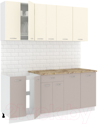 Готовая кухня Кортекс-мебель Корнелия Лира-лайт 1.9м - фото