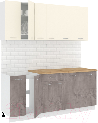 Готовая кухня Кортекс-мебель Корнелия Лира-лайт 1.9м - фото