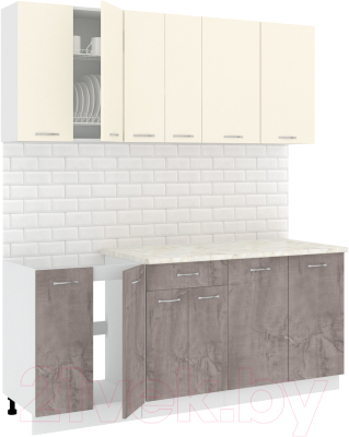 Готовая кухня Кортекс-мебель Корнелия Лира-лайт 1.9м - фото
