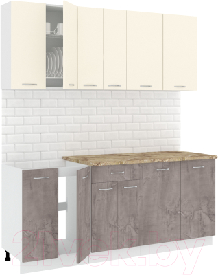 Готовая кухня Кортекс-мебель Корнелия Лира-лайт 1.9м - фото