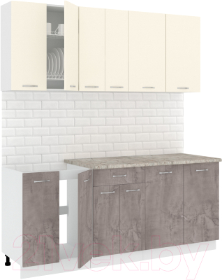 Готовая кухня Кортекс-мебель Корнелия Лира-лайт 1.9м - фото