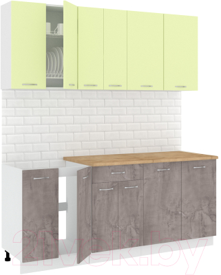 Готовая кухня Кортекс-мебель Корнелия Лира-лайт 1.9м - фото