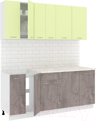 Готовая кухня Кортекс-мебель Корнелия Лира-лайт 1.9м - фото