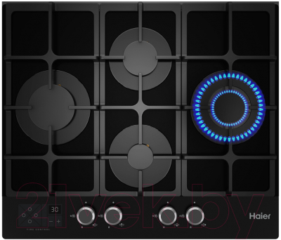 Газовая варочная панель Haier HHX-G64CWSB - фото
