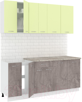 Готовая кухня Кортекс-мебель Корнелия Лира-лайт 1.9м - фото