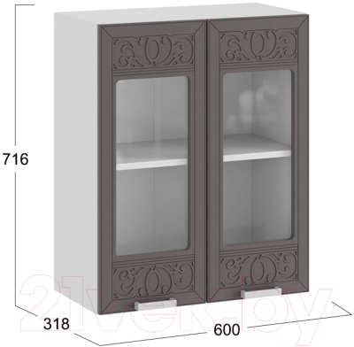 Шкаф навесной для кухни ТриЯ Долорес 1В6С