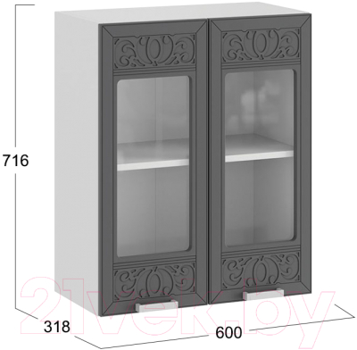 Шкаф навесной для кухни ТриЯ Долорес 1В6С