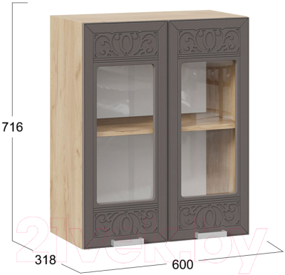 Шкаф навесной для кухни ТриЯ Долорес 1В6С