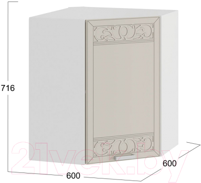 Шкаф навесной для кухни ТриЯ Долорес 1В6У