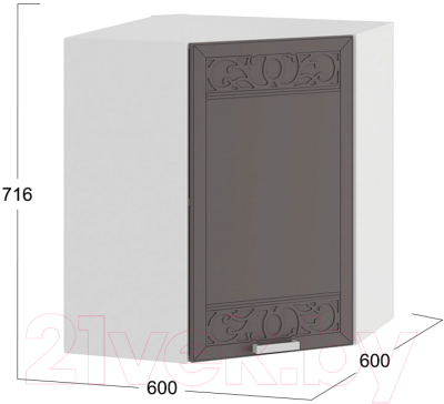 Шкаф навесной для кухни ТриЯ Долорес 1В6У