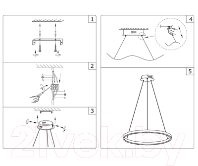 Потолочный светильник Kinklight Тор 0821319 3000K (черный)