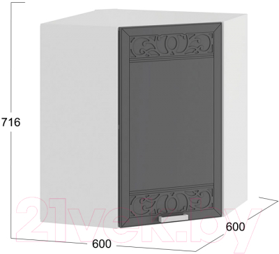 Шкаф навесной для кухни ТриЯ Долорес 1В6У