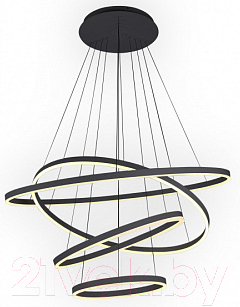 Потолочный светильник Kinklight Тор 08204.19A(4000K) (черный) - фото