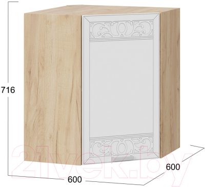 Шкаф навесной для кухни ТриЯ Долорес 1В6У