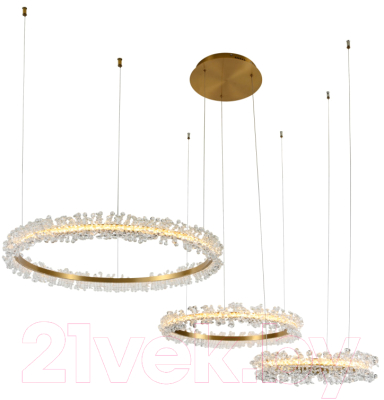 Потолочный светильник Kinklight Лаура 08246.36PA (латунь) - фото