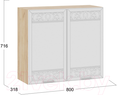 Шкаф навесной для кухни ТриЯ Долорес 1В8