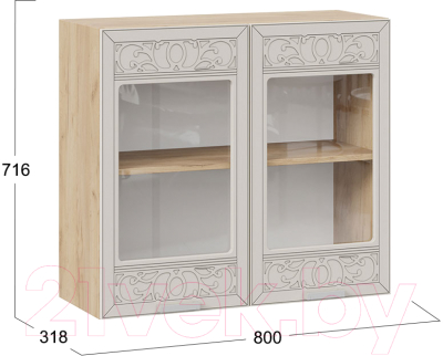 Шкаф навесной для кухни ТриЯ Долорес 1В8С