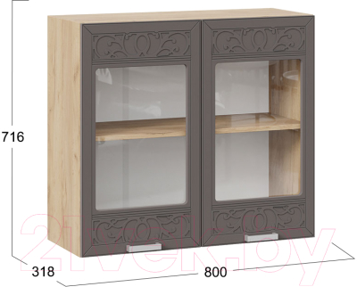 Шкаф навесной для кухни ТриЯ Долорес 1В8С