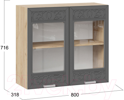 Шкаф навесной для кухни ТриЯ Долорес 1В8С