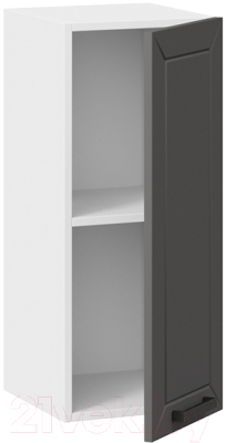 Шкаф навесной для кухни ТриЯ Лорас 1В3 (белый/холст вулкан)