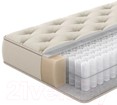 Матрас Armos Brownie Soft Тик хлопковый 200x200 - фото