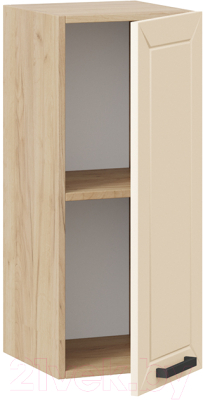 Шкаф навесной для кухни ТриЯ Лорас 1В3 (дуб крафт золотой/холст брюле)