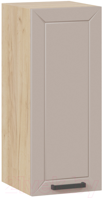 Шкаф навесной для кухни ТриЯ Лорас 1В3 (дуб крафт золотой/холст латте) - фото