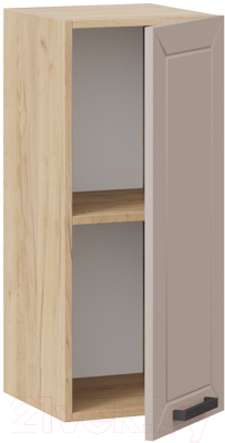 Шкаф навесной для кухни ТриЯ Лорас 1В3 (дуб крафт золотой/холст латте)