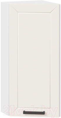 Шкаф навесной для кухни ТриЯ Лорас 1В3Т (белый/холст брюле) - фото