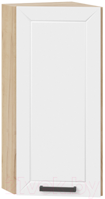 Шкаф навесной для кухни ТриЯ Лорас 1В3Т (дуб крафт золотой/холст белый) - фото